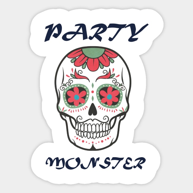 Party Monster Sticker by LLLTees